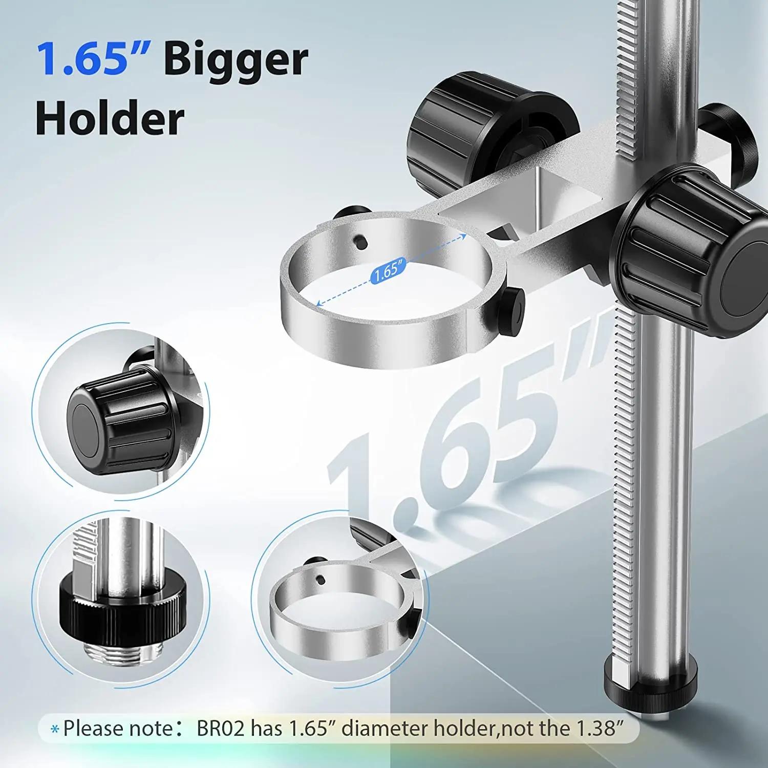 TOMLOV Microscope numérique Support en alliage d'aluminium BR02 Support réglable Support de poteau M