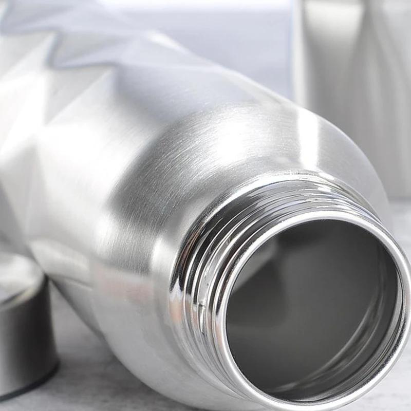 Bouteille d'eau en acier inoxydable à paroi unique, bouteille de bière portable, clic de cola HI, sa