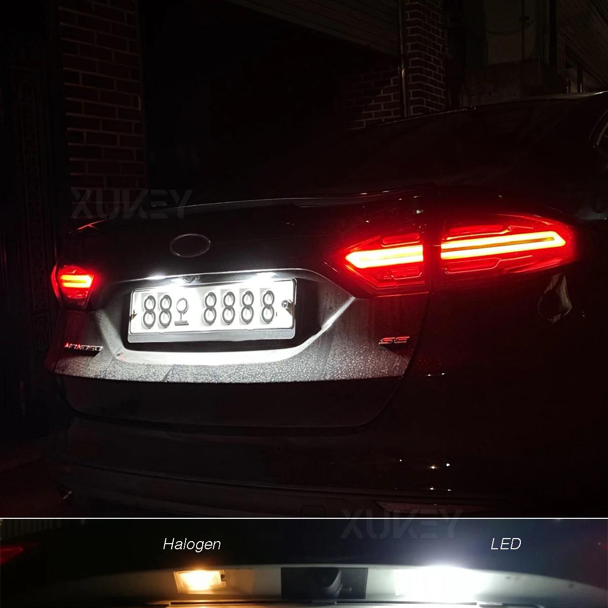 2x LED numéro plaque d'immatriculation lumière xénon blanc lampe unités de remplacement pour Ford FO