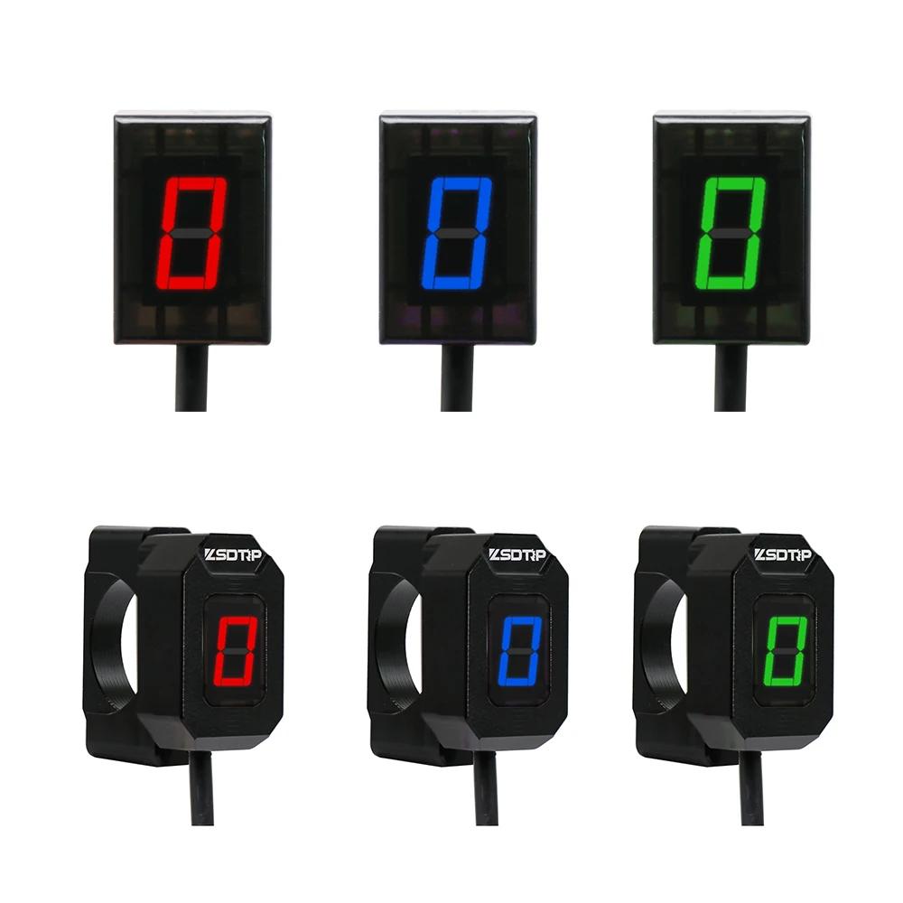 ZSDTRP 6 vitesses universel moto indicateur de vitesse numérique affichage LED levier de changement