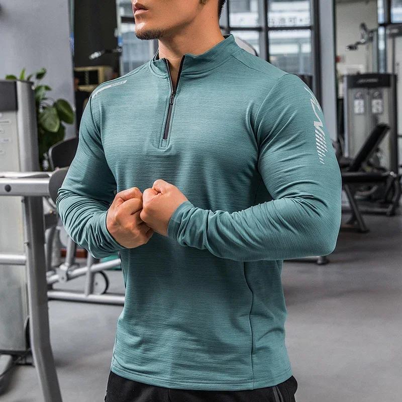 Chemise de Compression de gymnastique pour hommes Rashgard Fitness manches longues vêtements de cour