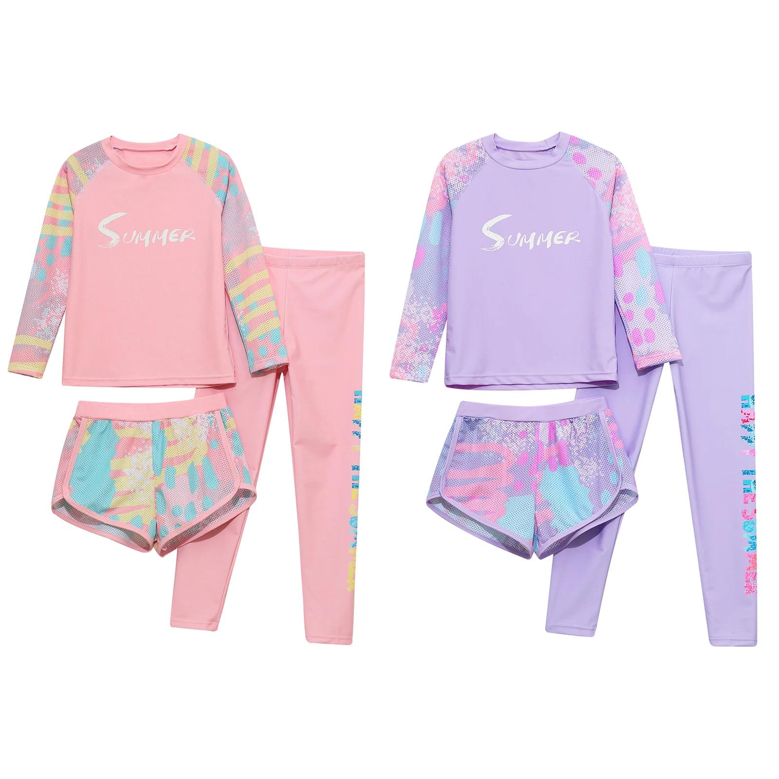 Enfants filles maillot de bain maillots de bain tenues haut shorts et pantalons maillots de bain pis