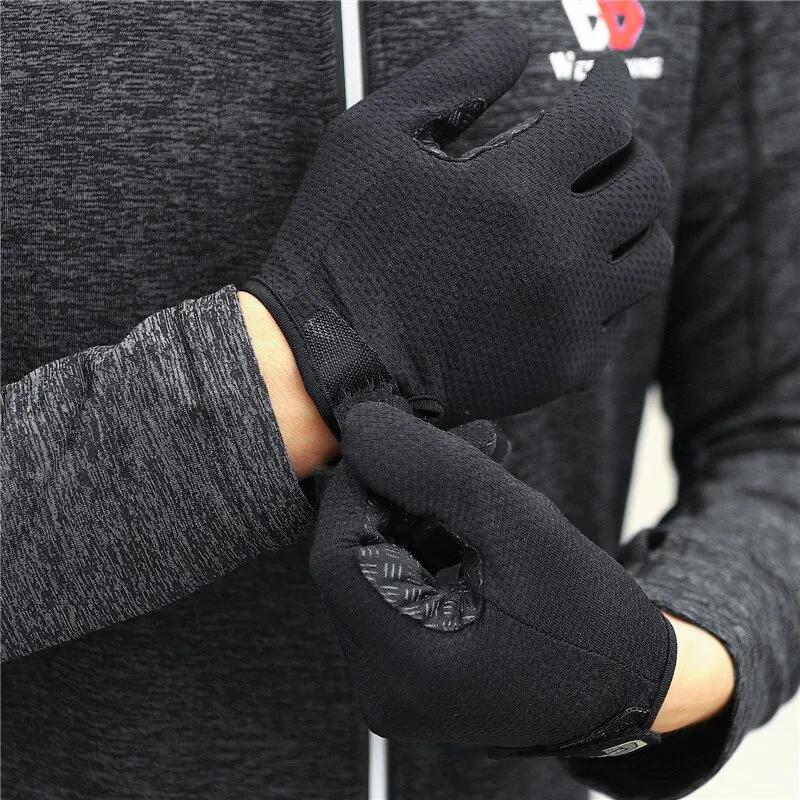 WEST BIKING – gants de cyclisme d'été, doigt complet, pour vtt, écran tactile, antidérapants, paume