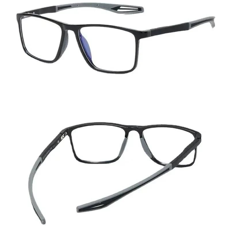Lunettes de lecture tendance TR90 pour hommes, monture à ressort, lunettes de presbytie sportives, a