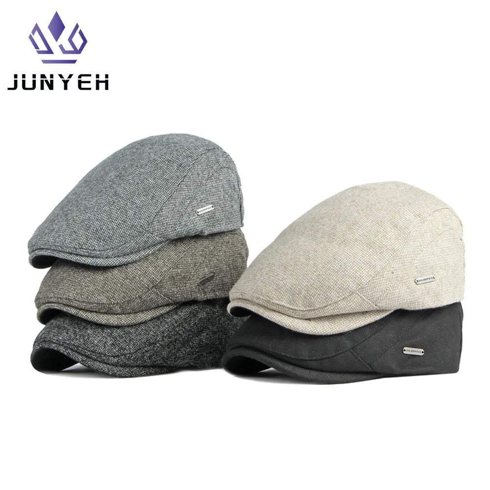 Automne hiver épais chaud gavroche casquettes hommes femmes doux béret chapeau décontracté mode déte