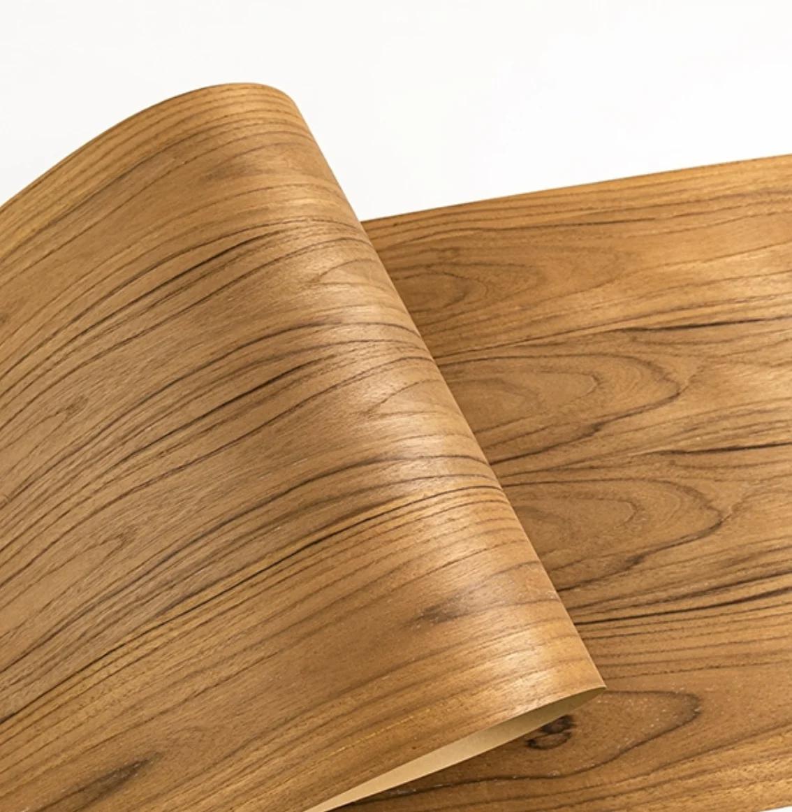 Longueur: 2,5 mètres largeur: 580mm d'épaisseur: 0,25mm placage de bois naturel avec feuilles de pla