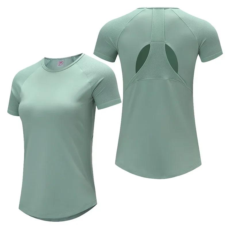 Hauts de course à séchage rapide pour femmes, sweat-shirt serré, Fitness, Yoga, Jogging, T-Shirts de