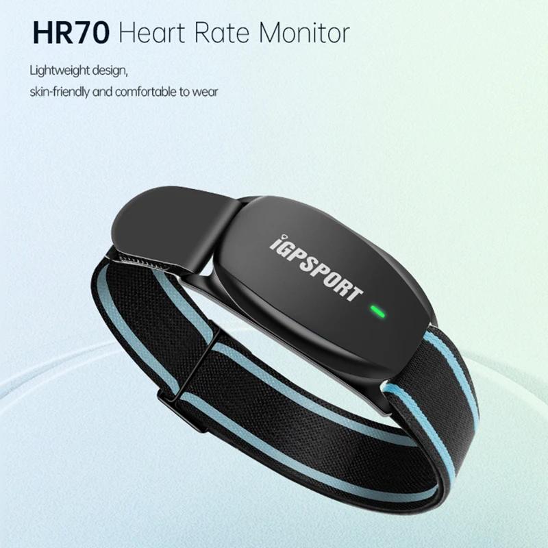 IGPSPORT HR 70 HR70 moniteur de fréquence cardiaque Support de cyclisme ANT + pour Garmin Bryton iGP