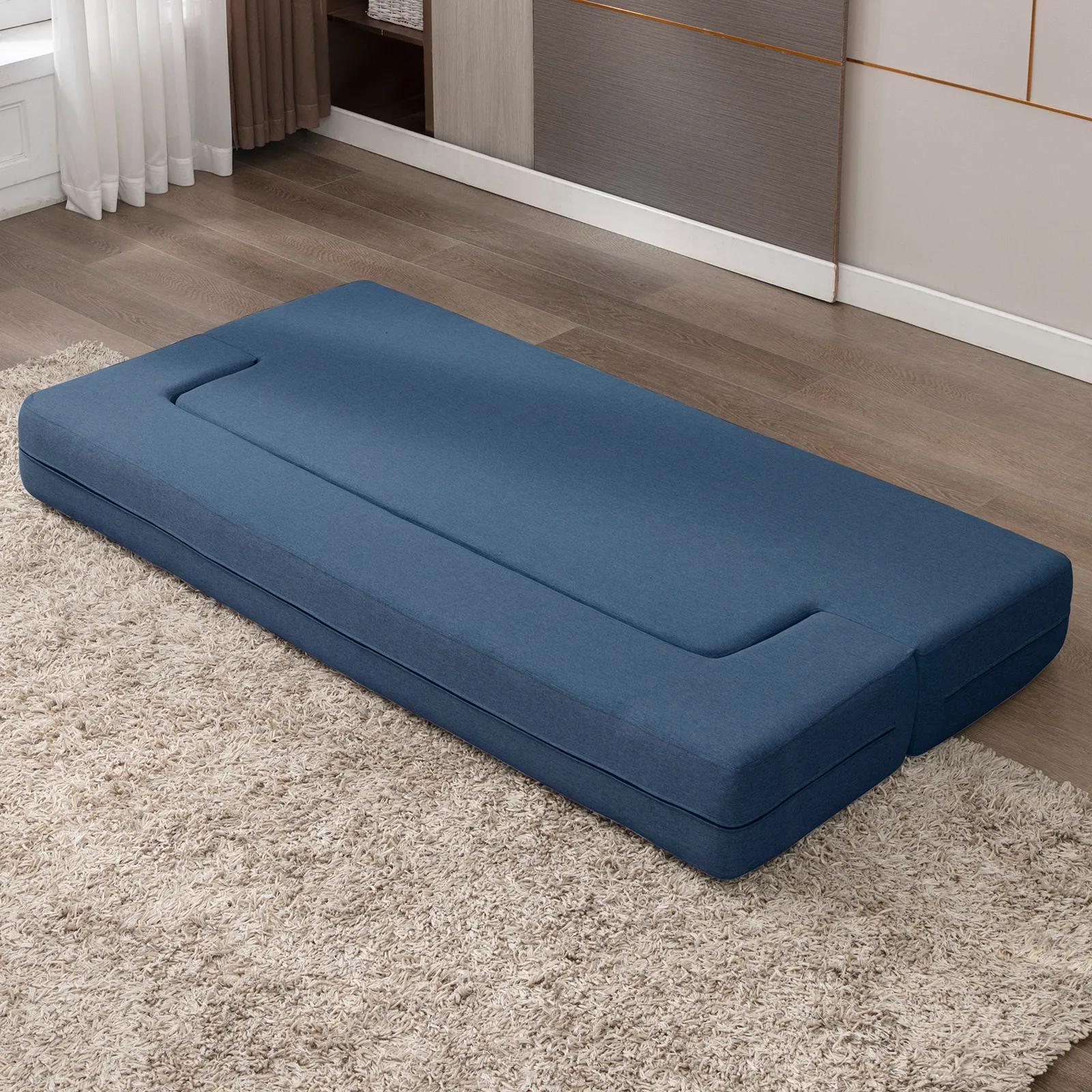 HORGgland-Canapé-lit pliant O, lit en duvet, chaise de couchage, matelas en mousse, lit jumeau