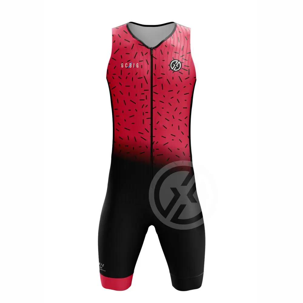 Combinaison de performance sportive pour hommes, combinaison de course TriDuvet d'été, fibre imbibée