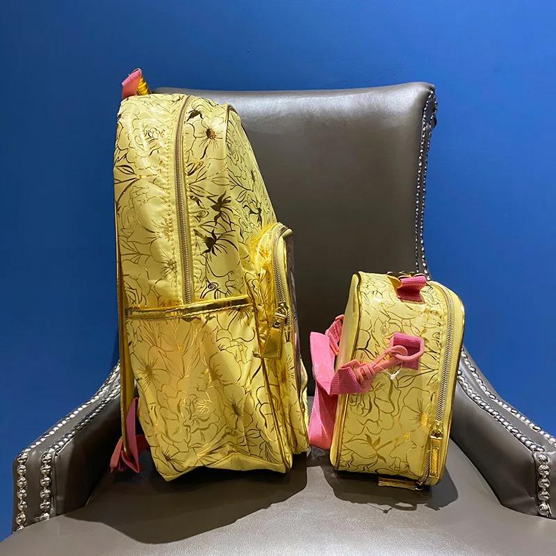 Sac à dos Disney la belle et la bête, sac à main incliné pour filles, cartable pour enfants, sac à d