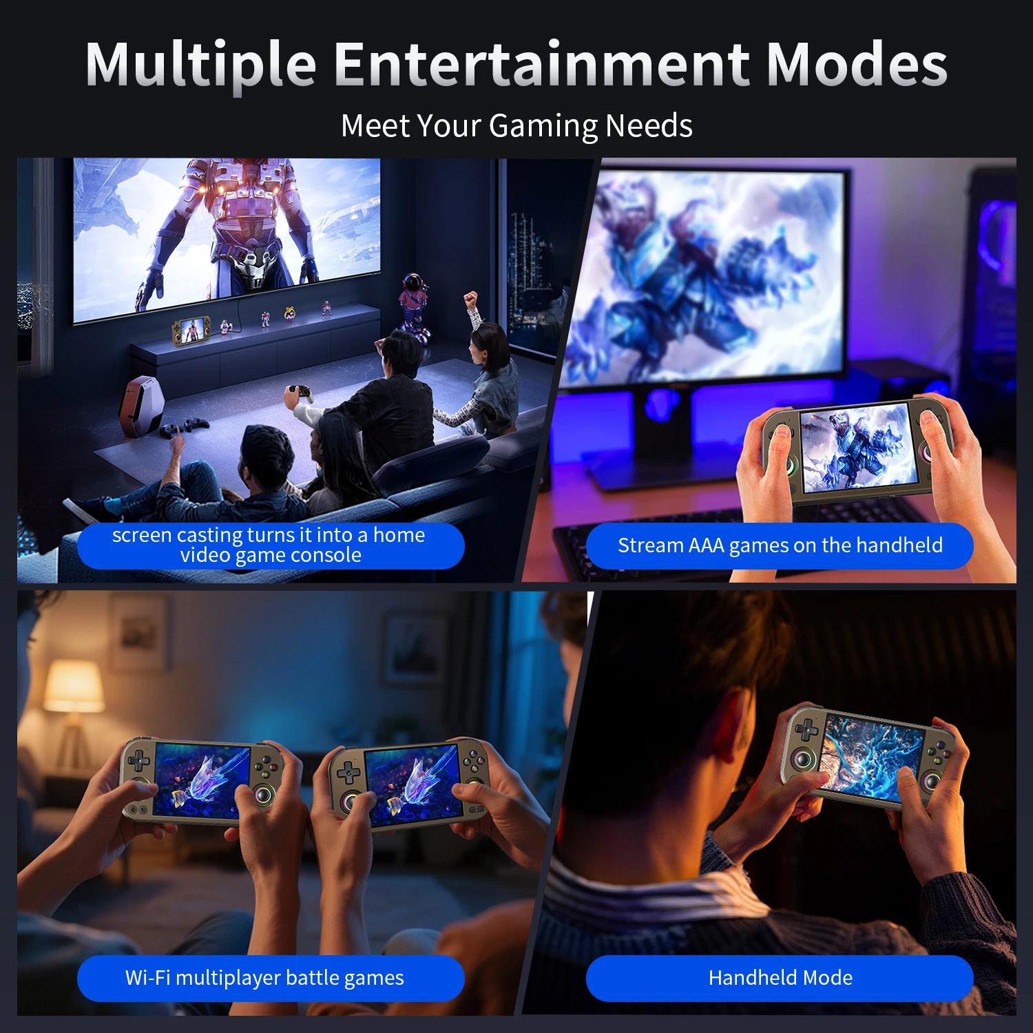 ANBERNIC RG 477M Console de jeu portable rétro 4.7 "LTPS écran dans le cellule dimension 8300 lecteu