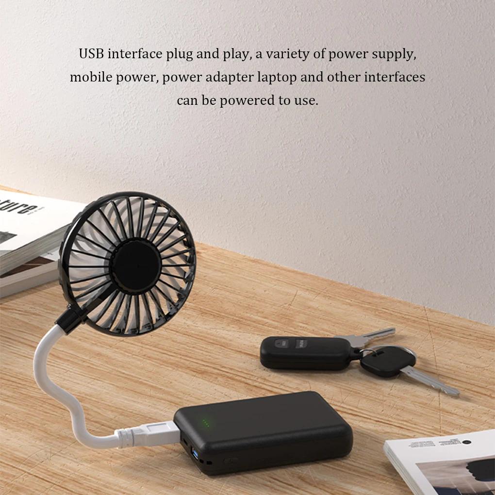 Ventilateur USB portable, mini refroidisseur d'air, pour camping, bureau, table, ordinateur portable