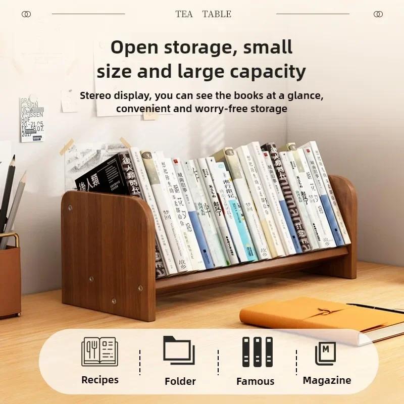 Étagère de rangement pour bibliothèque de bureau, bureau à domicile pour étudiants, petit support de