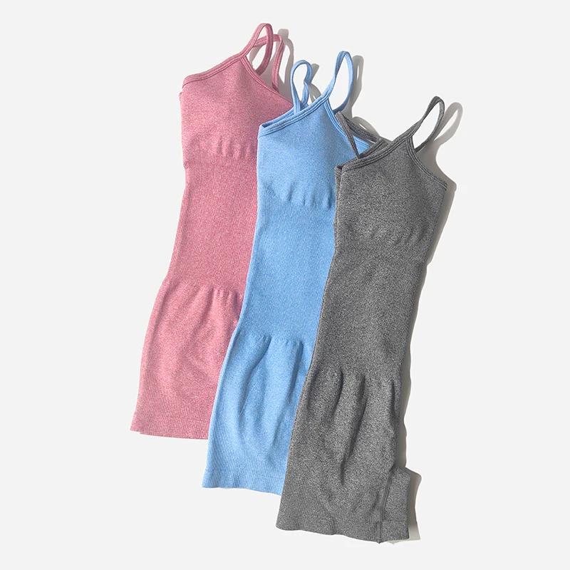 Ensemble de Yoga pour femmes, barboteuse de Fitness, Sexy, une pièce, sangle, contrôle du ventre, so