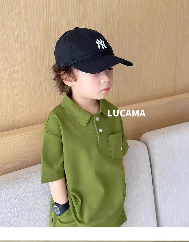 Polo décontracté pour garçons, vêtements d'été pour enfants moyens et grands, version coréenne, nouv
