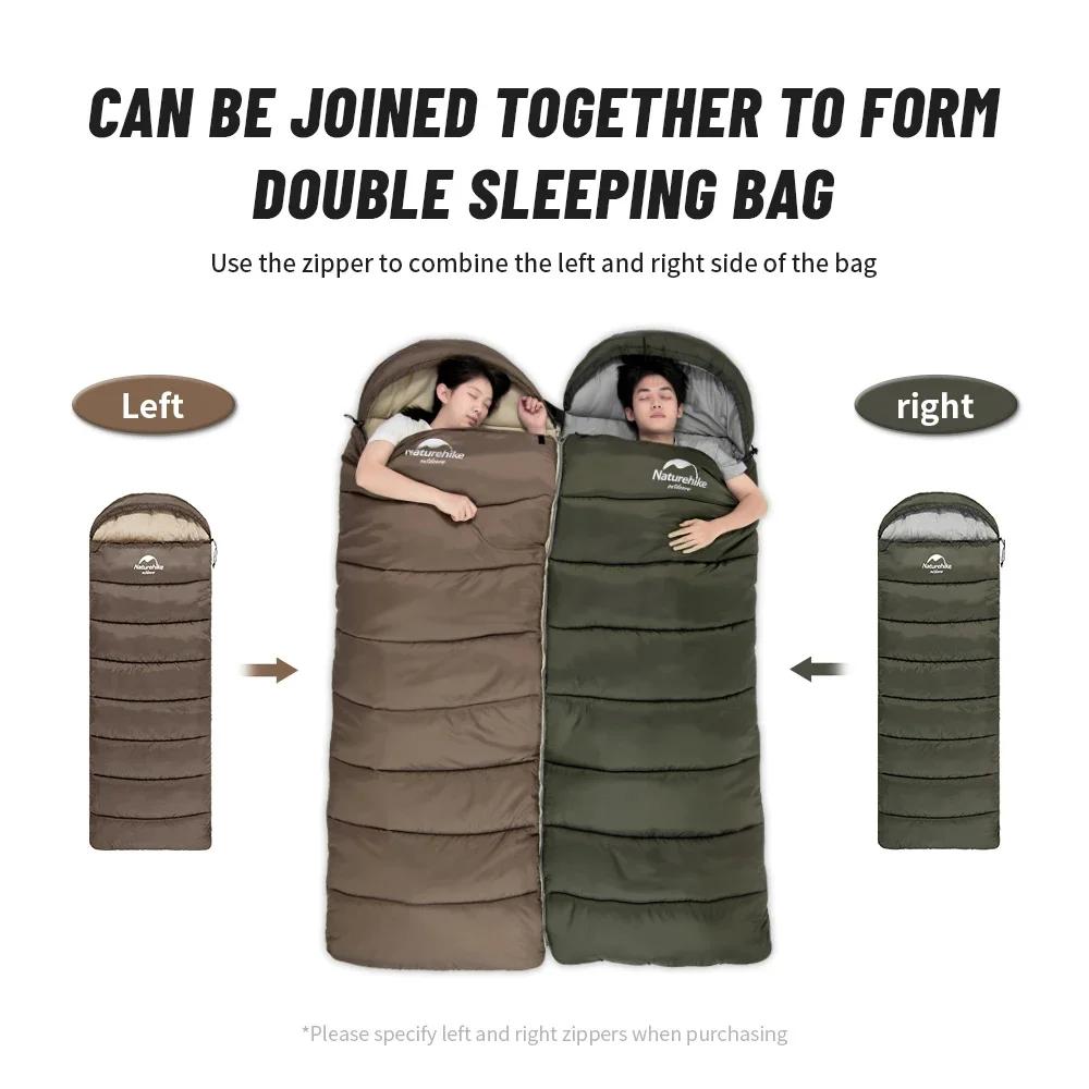 Naturehike – sac de couchage étanche ultraléger, couette en coton, Portable, enveloppe, Camping