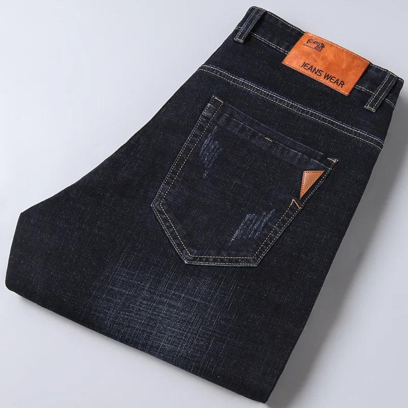 Jeans droits pour hommes, nouvelle collection 2025, pantalon slim extensible confortable et doux, en