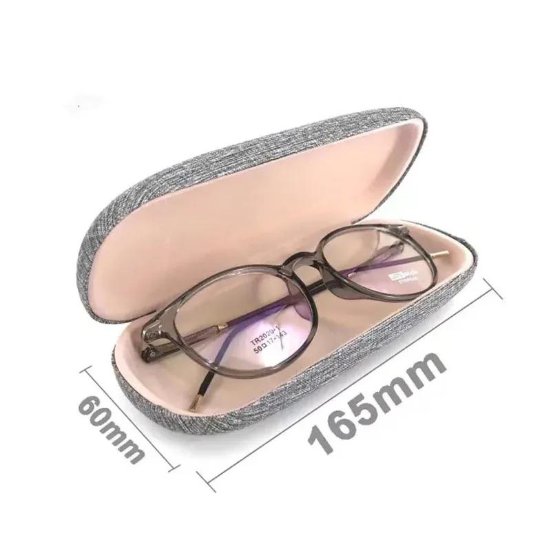 Étui à lunettes de mode coque rigide tissus de lin étuis à lunettes couverture de protection pour ho