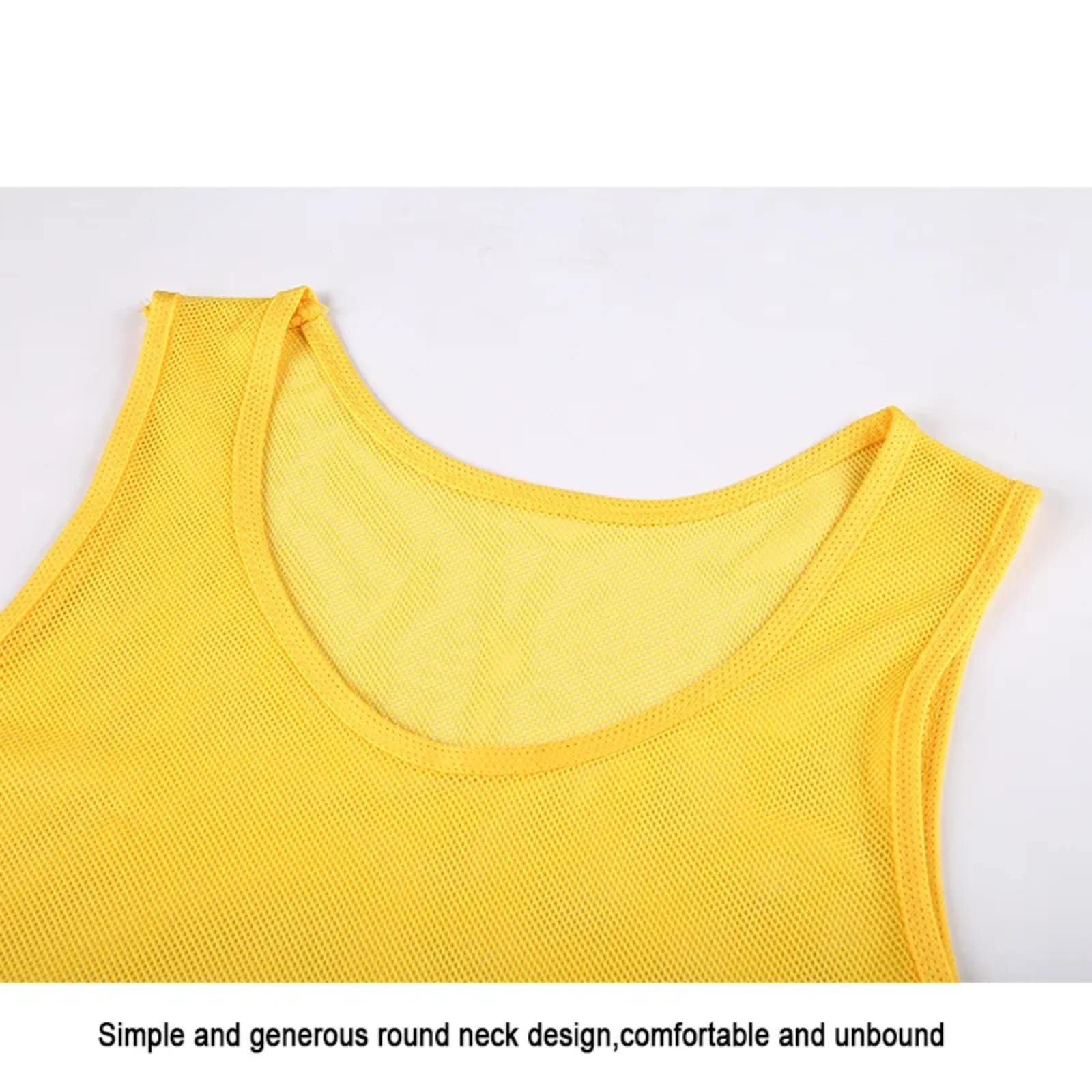 12 pièces enfants adultes Football Pinnies séchage rapide maillots de Football gilet Scrimmage prati