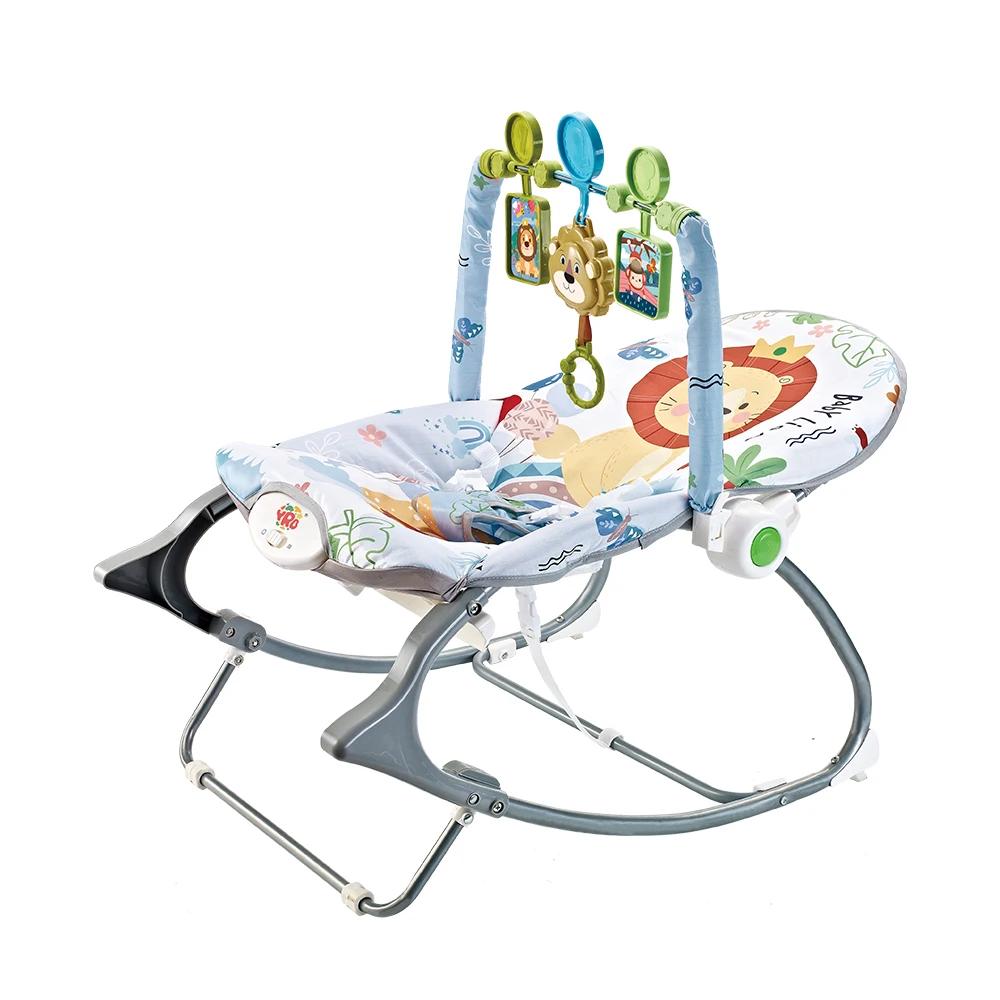Chaise à bascule électrique pour bébé, berceau multifonctionnel, jouets avec vibration itude, lit no