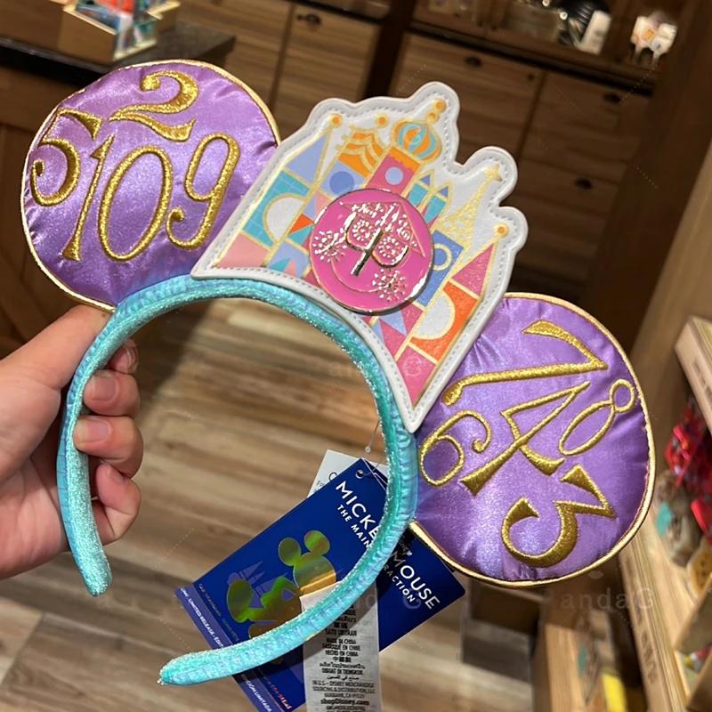 Bandeau Disney Mickey Ears, accessoire pour cheveux pour adultes/enfants, pour Disneyland Little Wor