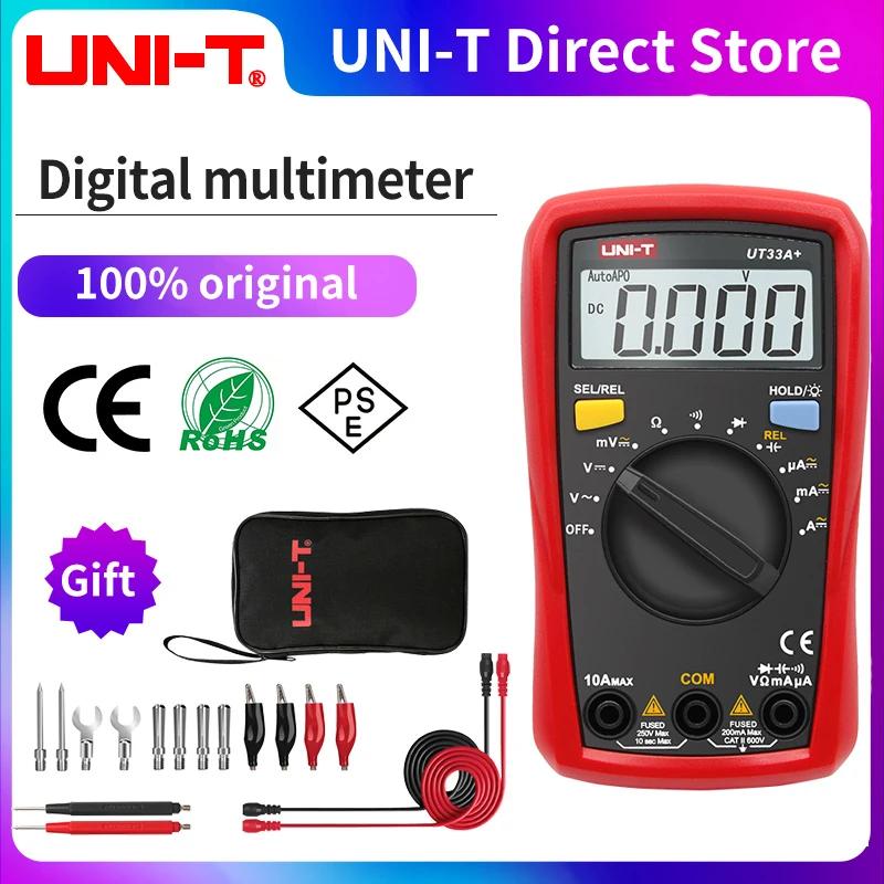 UNI-T UT33A UT33B UT33C UT33D Plus multimètre de poche ampèremètre numérique voltmètre mesure de rés