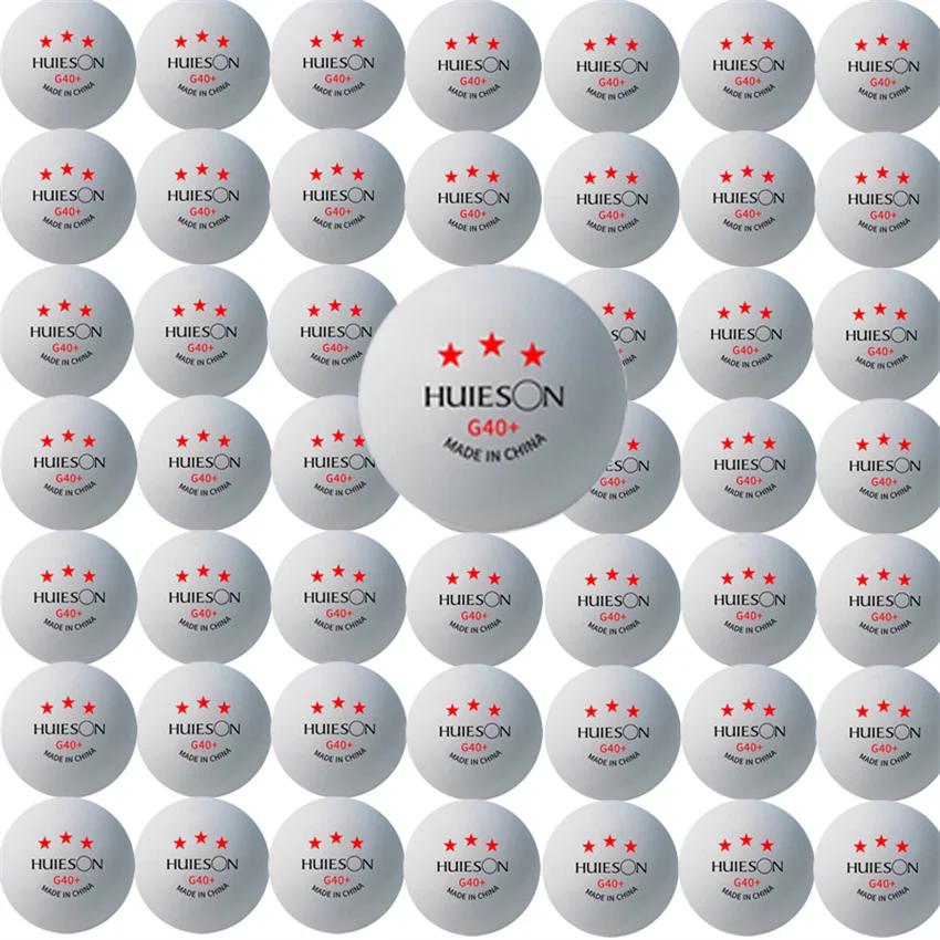Huieson 3 étoiles 20 ~ 100 pièces balles de Ping-Pong nouveau matériau ABS 40 + balles de Tennis de
