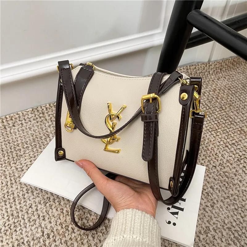 Nouveau Sac Bandoulière Carré Rétro Mini Style Coréen 2026, Sac à Main Texturé avec Poignée Supérieu