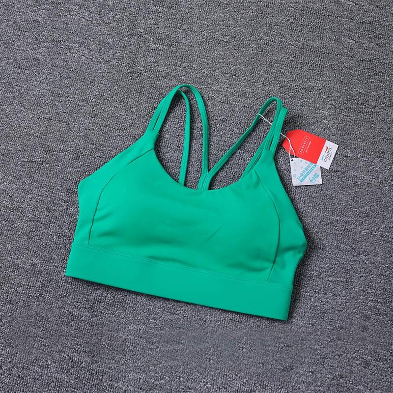 Soutien-gorge de sport rembourré femme sans armatures - Maintien élevé pour gros seins et course