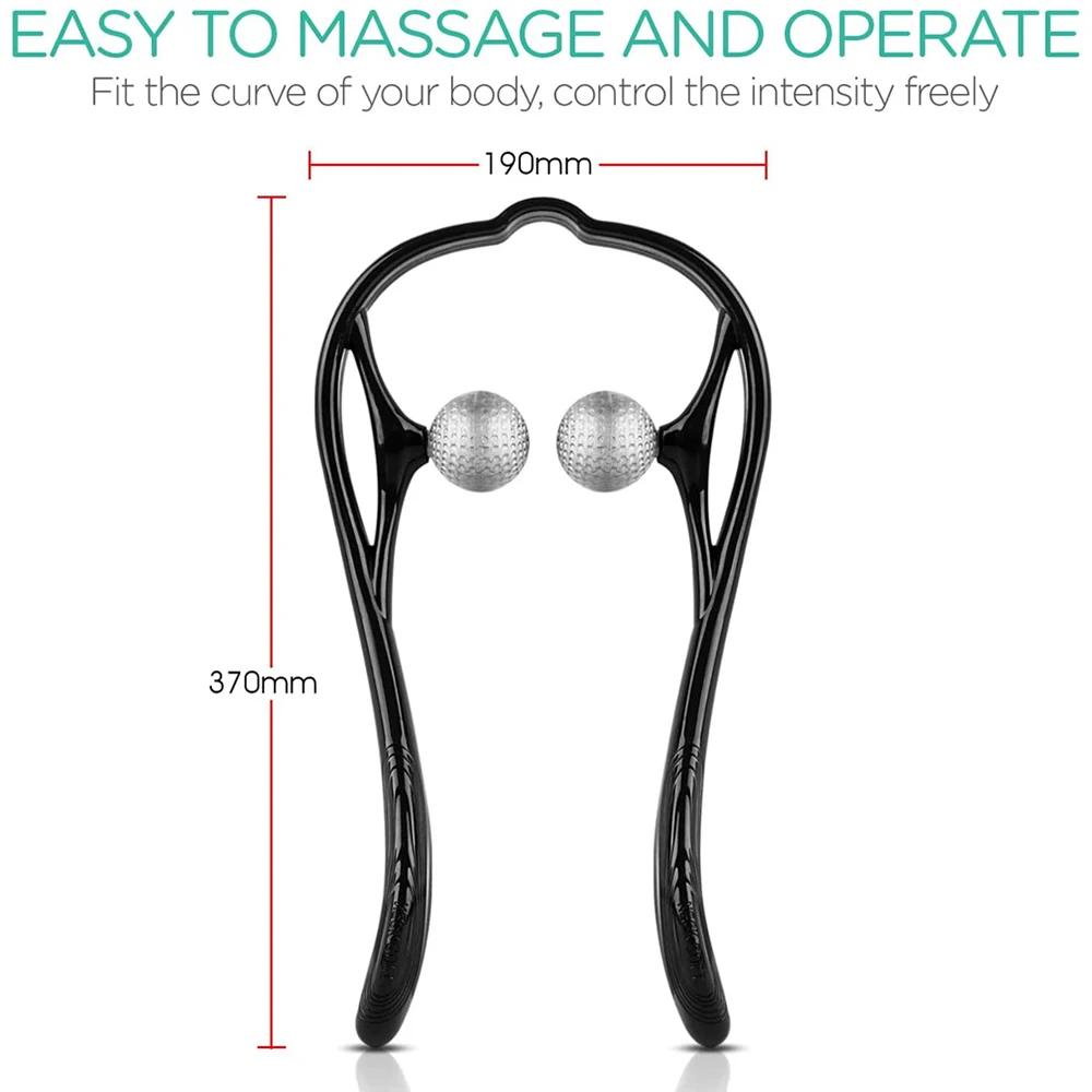 Masseur de cou Shiatsu pour tissus profonds, masseur d'épaule à double point de déclenchement pour s