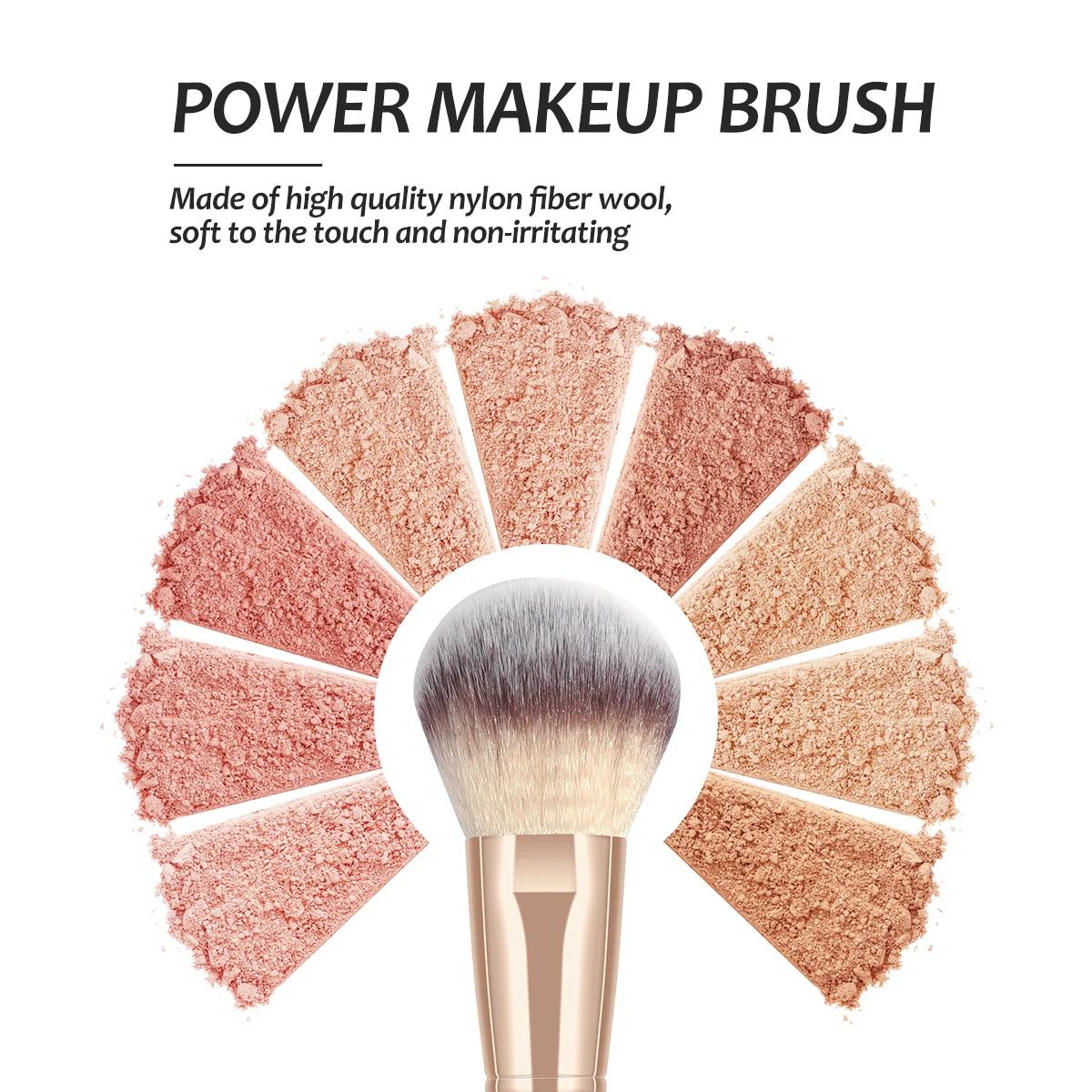 MAANGE 7 pièces/ensemble pinceaux de maquillage pour fond de teint cosmétique poudre correcteur Blus