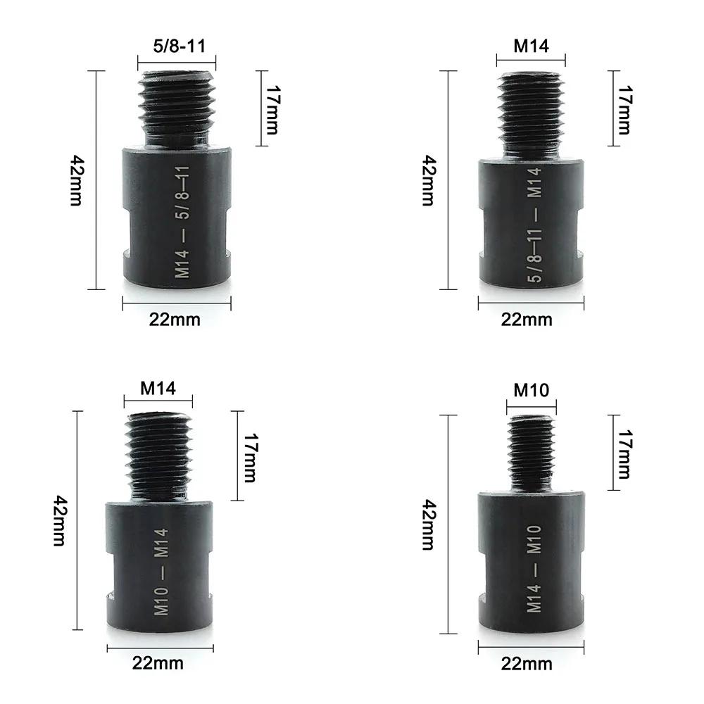 Adaptateur M14 M10 5/8-11 pouces, meuleuse d'angle, convertisseur de filetage, connecteur d'arbre ad