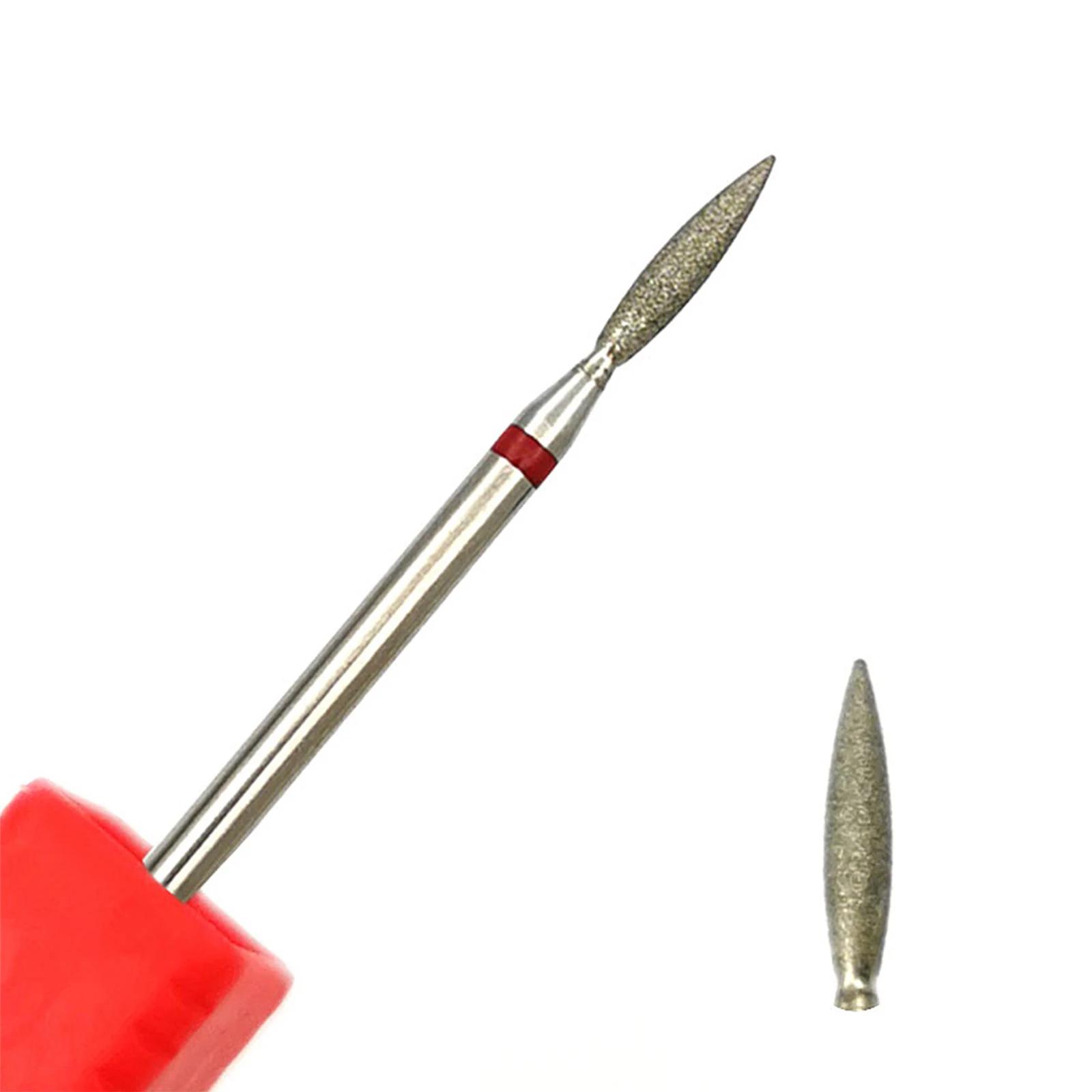 HYTOOS forets à ongles en diamant fin forme de cône moulins russes cuticule propre bavure électrique
