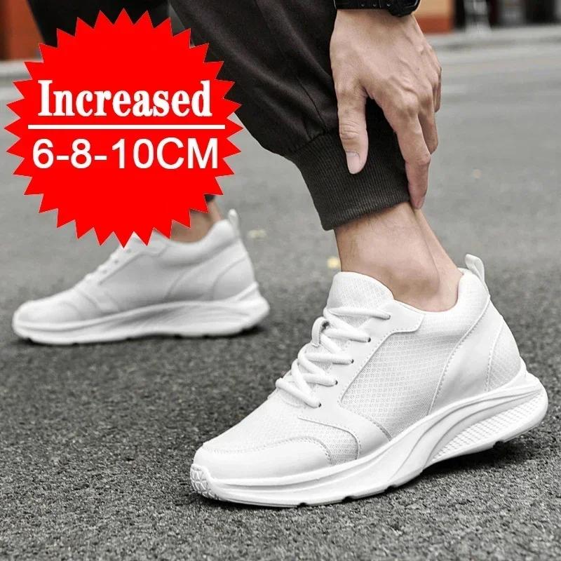 Chaussures rehaussantes pour hommes, baskets de sport décontractées, avec rehaussement interne invis