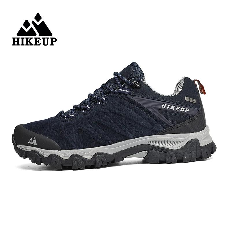 Chaussures de randonnée HIKEUP en cuir pour homme - Durables et polyvalentes en plein air