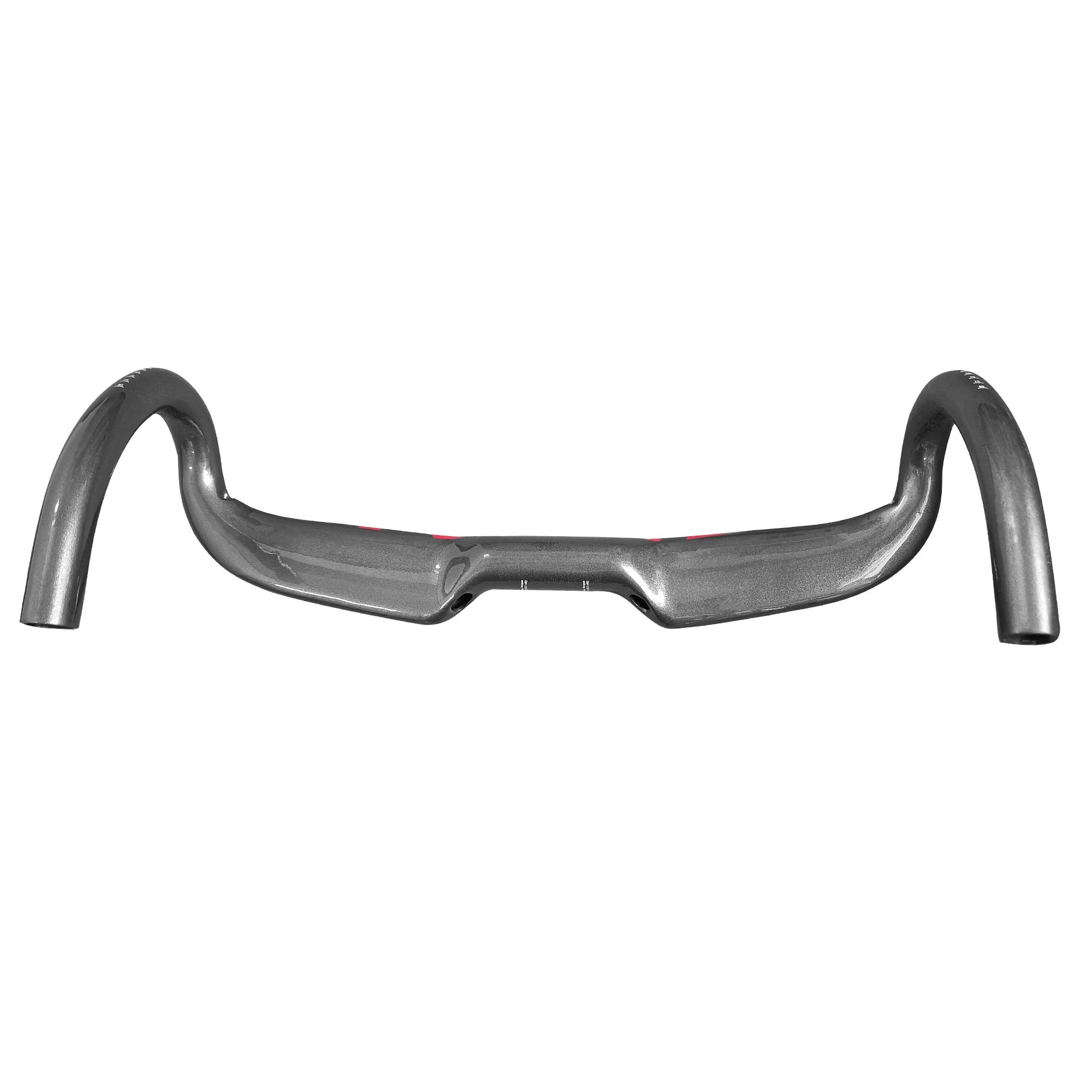 Guidon de vélo de route en carbone 400/420/440mm, routage interne brillant, accessoires de vélo