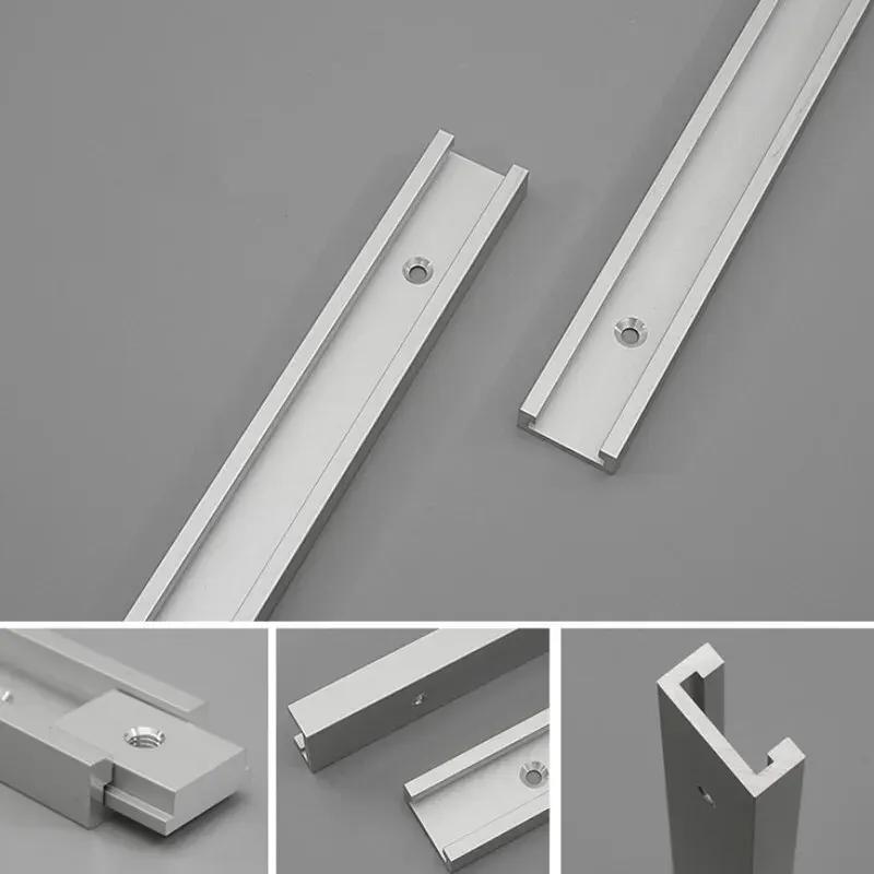 Fixation de gabarit de piste à onglet en aluminium, fente en T, Rail de goulotte pour le travail du