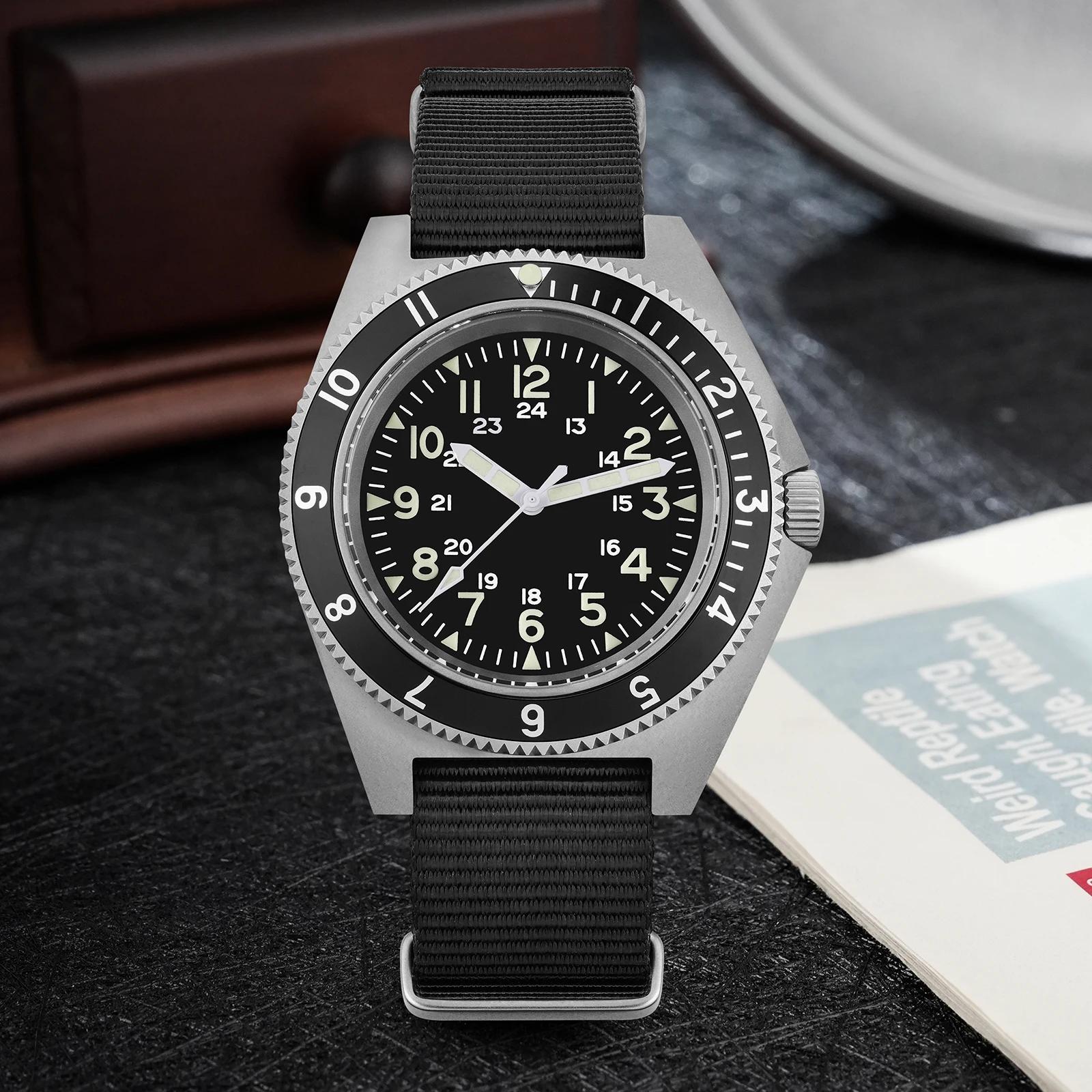 Watchdives WD1972 montre à Quartz VH31 balayage secondes mouvement saphir cristal BGW9 lumineux 20Ba