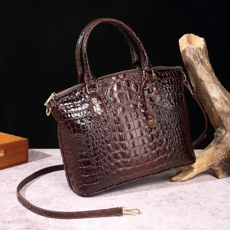 2025 Sac à main en relief Crocodile pour femme Sac à main de luxe en cuir ombré Sac à bandoulière Sa