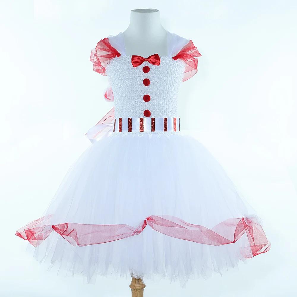 Costume magique nounou Mary Poppins pour enfants, déguisement d'halloween, robe de princesse en Tull