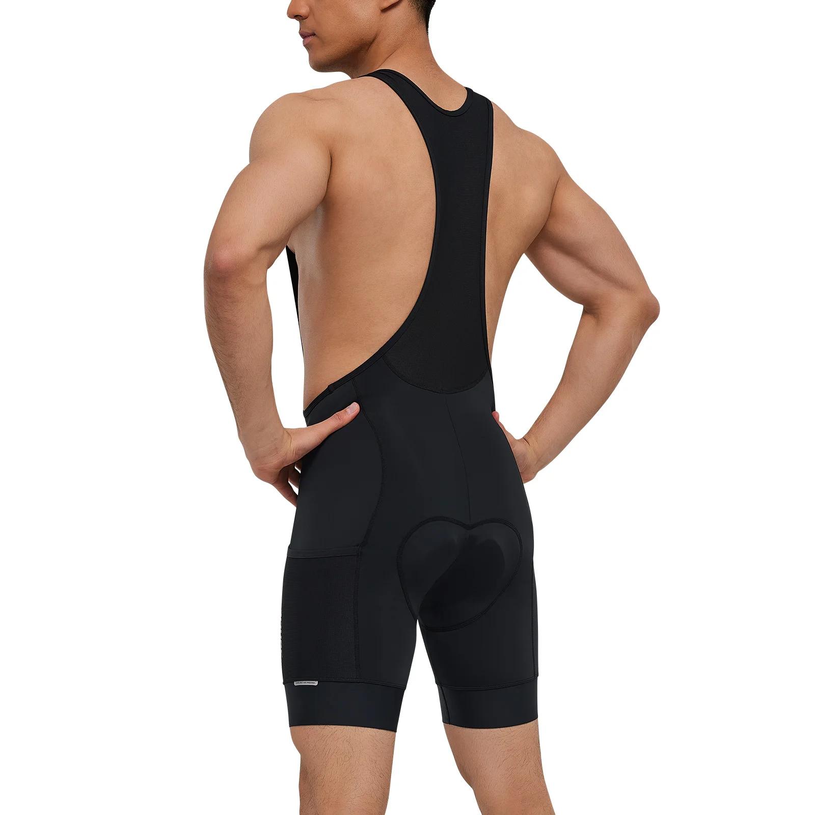 Santic hommes cyclisme cuissard 4D coussin rembourrage cyclisme bas cuissard longue Distance vtt rem