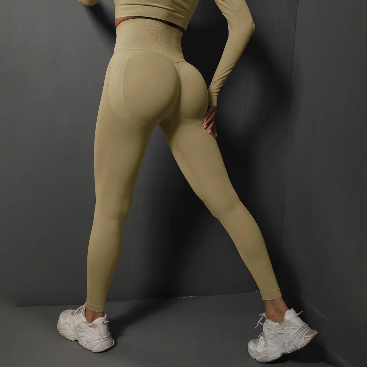 Leggings de Yoga taille haute pour femmes, Leggings de Sport Push Up sans couture, Fitness, course à