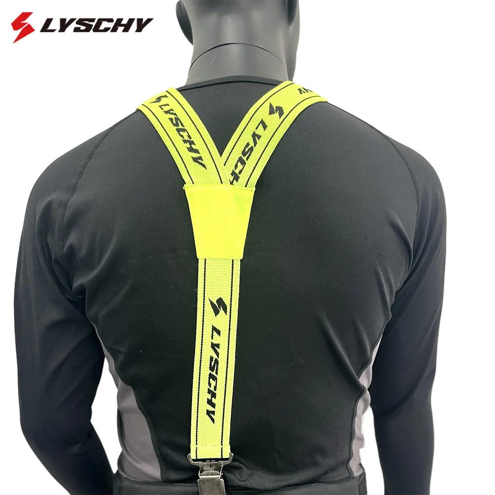 Bretelles de pantalon de moto pour hommes, haute élasticité réglable, sangles de pantalon de motocro
