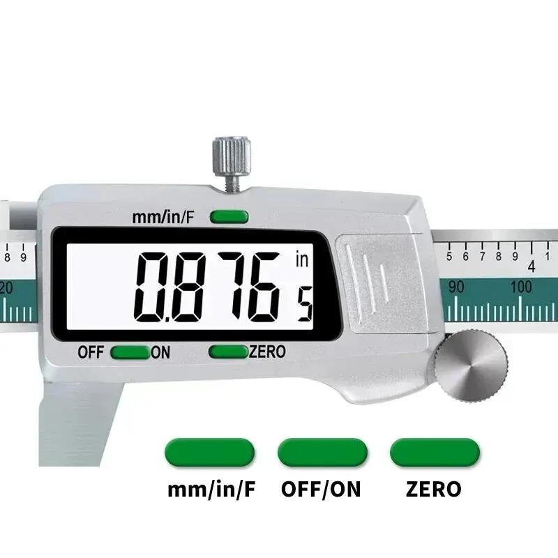 ET50 150mm Numérique Caliper En Acier Inoxydable Fraction/MM/Pouces 0.01mm Haute Précision pour Comp