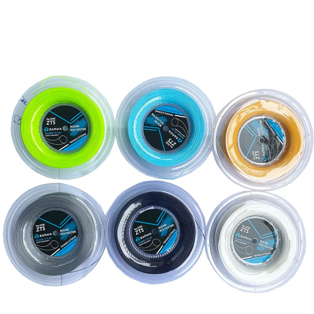1 grande bobine ZARSIA 4G corde de raquette de Tennis en Polyester 1.25MM cordes de Tennis rondes li