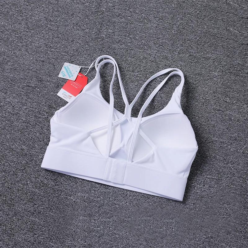 Soutien-gorge de sport rembourré femme sans armatures - Maintien élevé pour gros seins et course