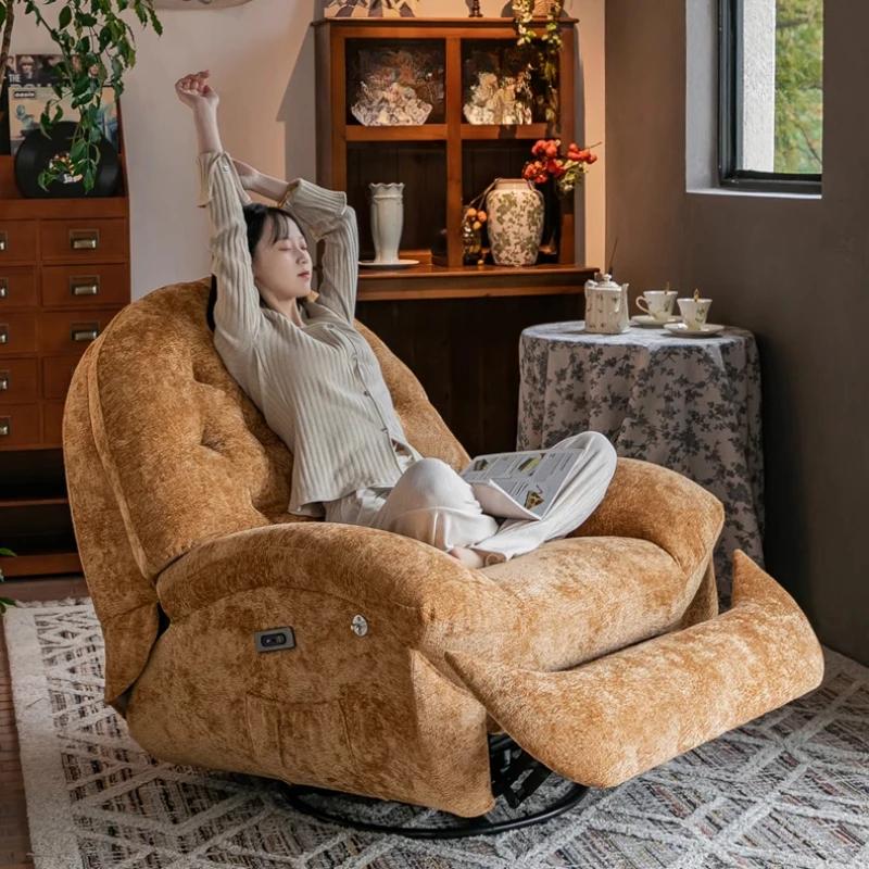 Massage chauffage USB canapé luxe rotatif commande vocale simple petite Chaise canapé salon moderne