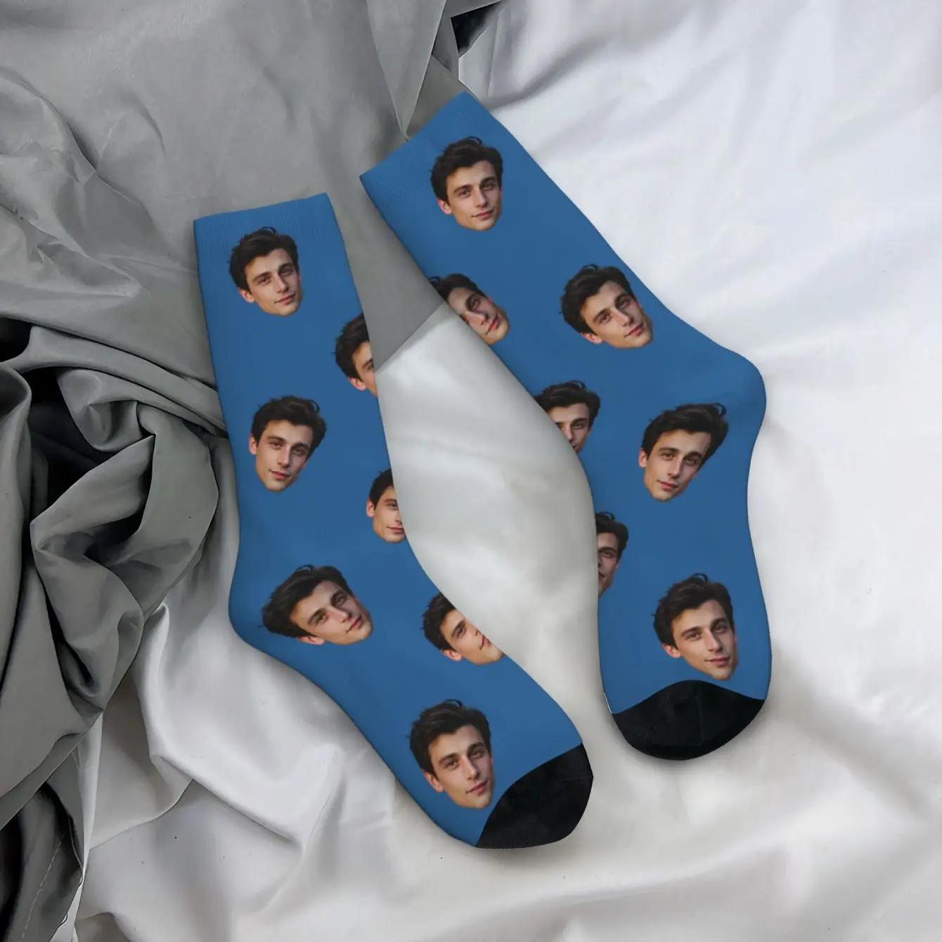 Chaussettes personnalisées en forme de visage Chaussettes personnalisées unisexes Chaussettes photo