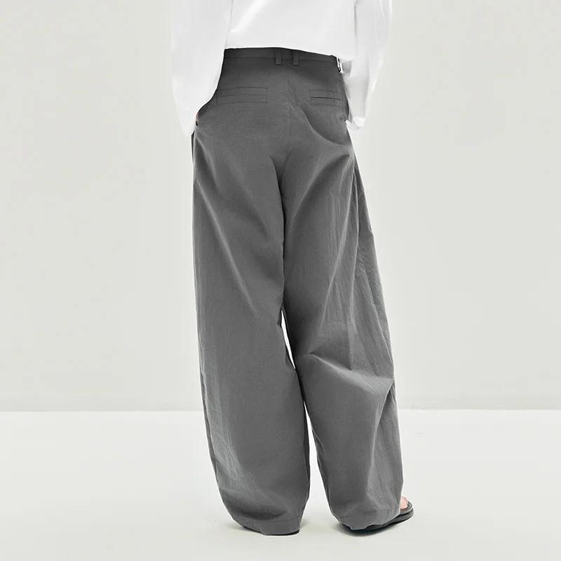 Semir femmes pantalon texturé ample incurvé Long décontracté mode vêtements pour femme texturé tissu